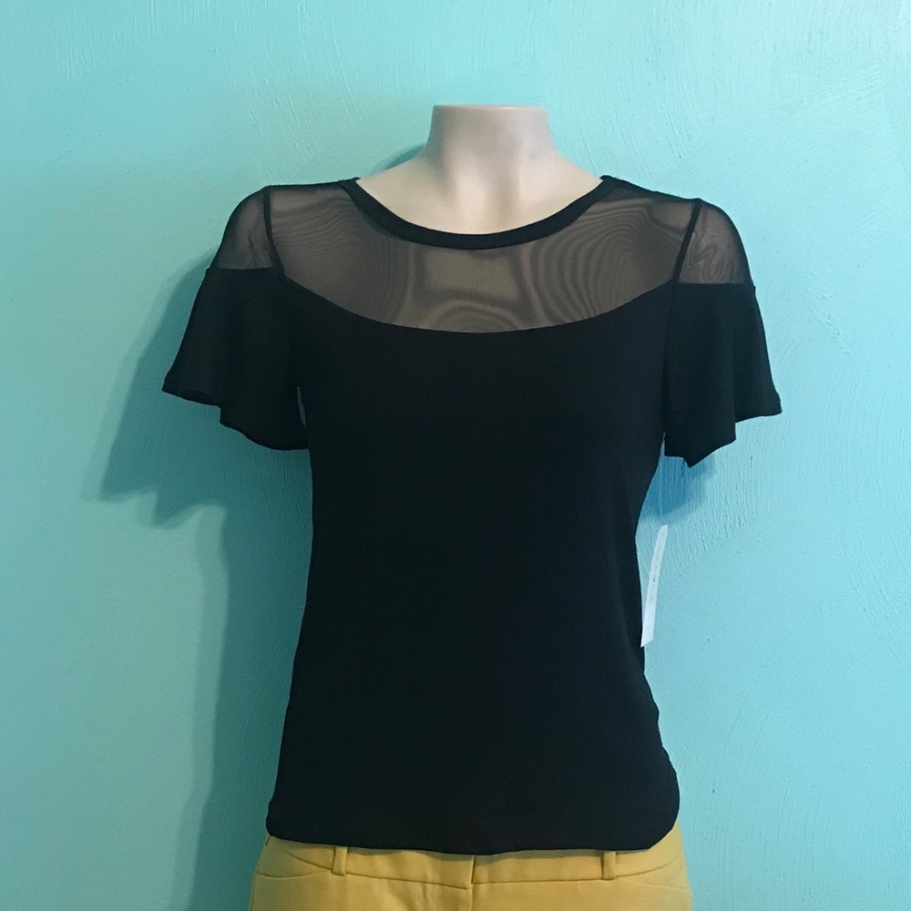 NWT Eye Candy Mesh Shirt